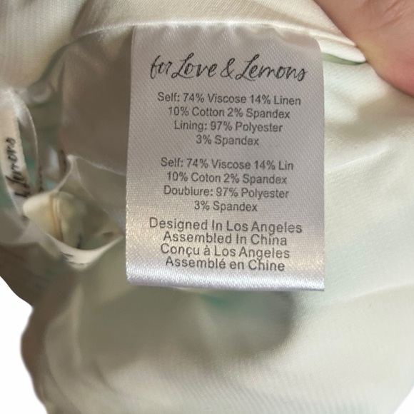 For Love and Lemons Trisha Balloon Sleeve Sheer Chiffon Corset Crop Top - Picture 5 of 7